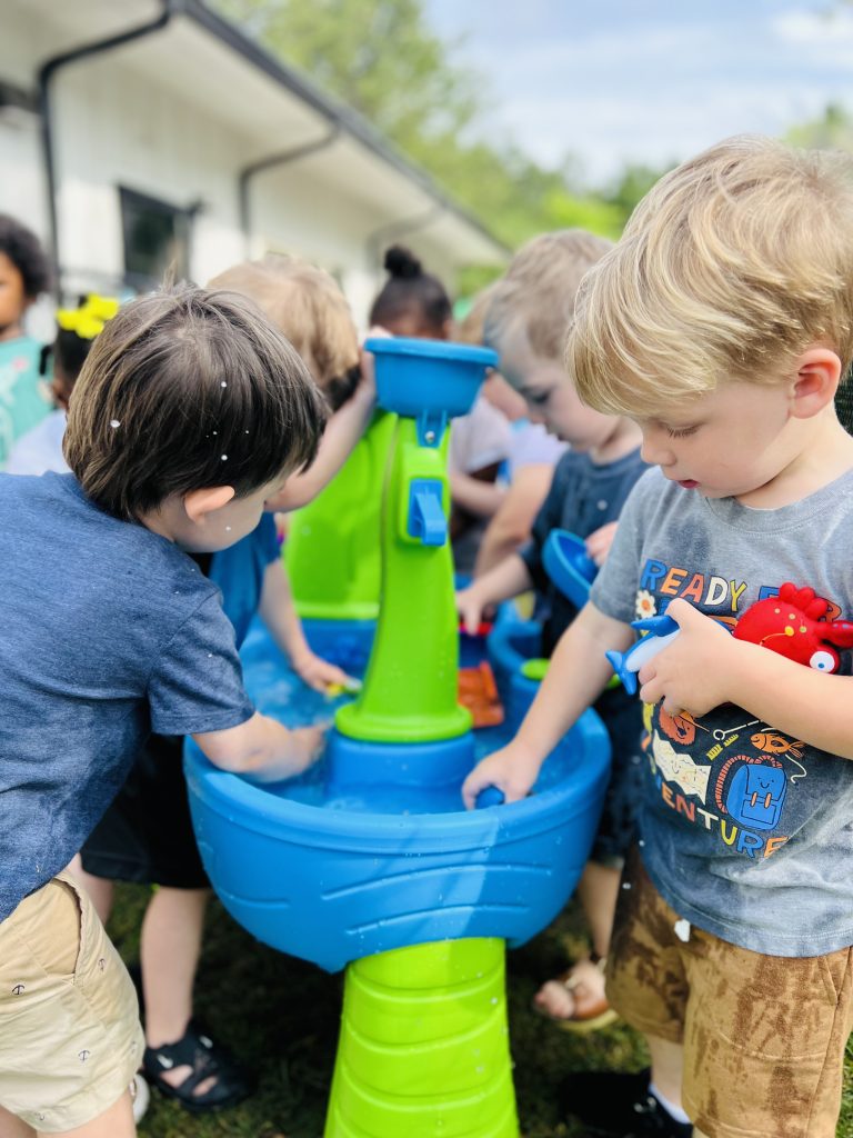 outdoor playtime at preschool